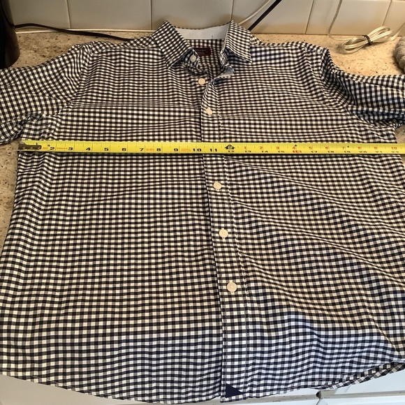 Untuckit Black and White Windowpane Check Shirt Size Medium - Picture 6 of 7
